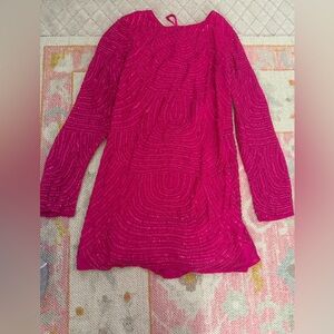 Show Me Your MuMu Fuchsia Sequin Dress